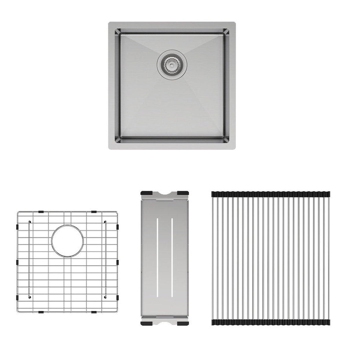 Fienza Hana 32L Single Kitchen Sink, Stainless Steel