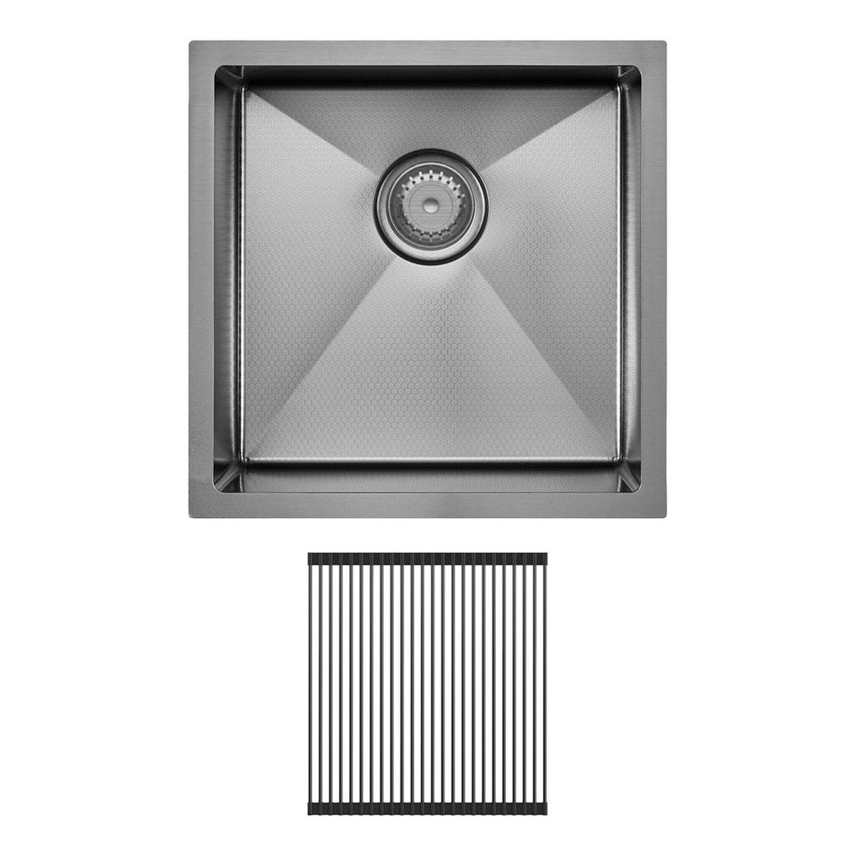 Fienza Hana Anti-Scratch 32L Single Kitchen Sink, PVD Gun Metal