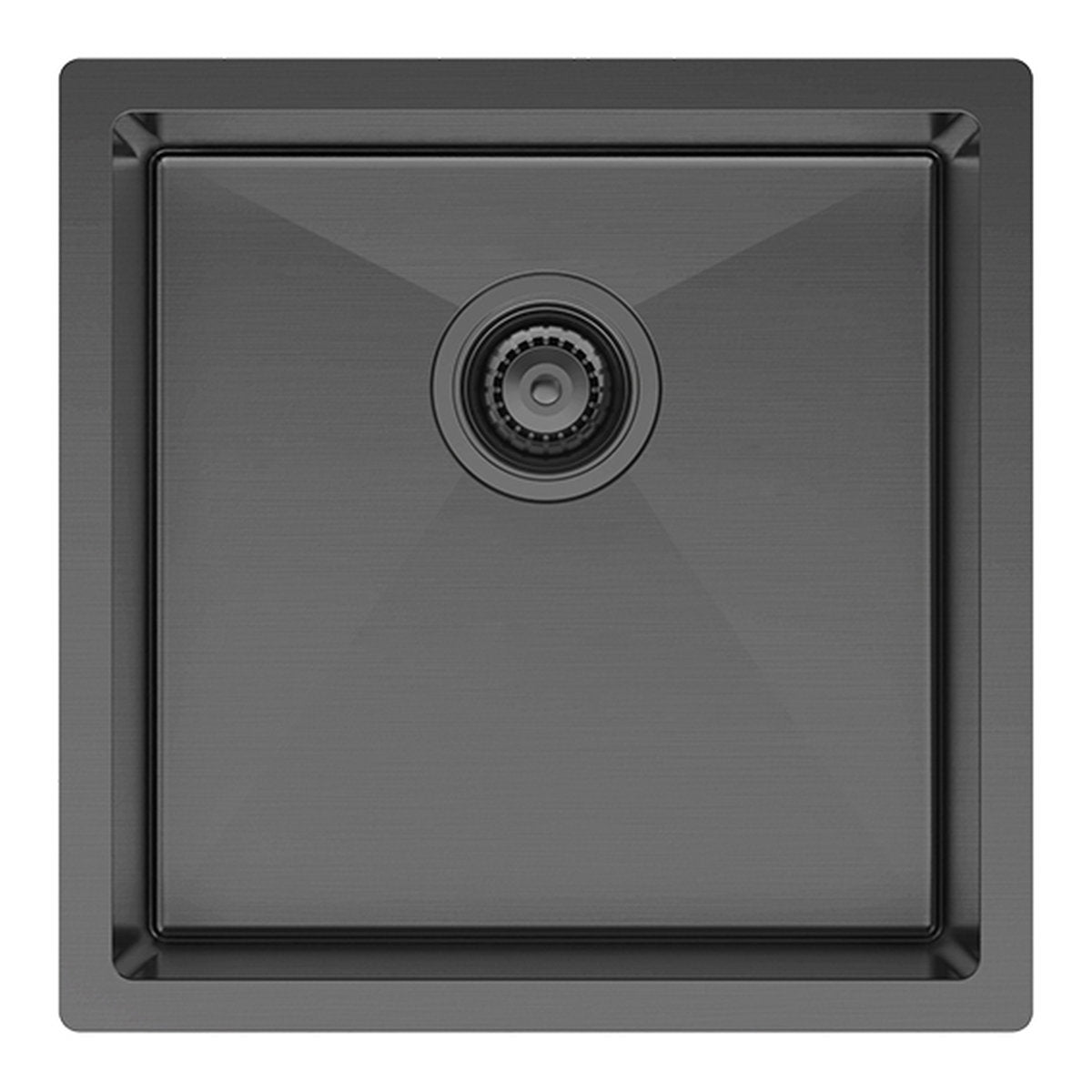 Fienza Hana 32L Single Kitchen Sink, PVD Carbon Metal