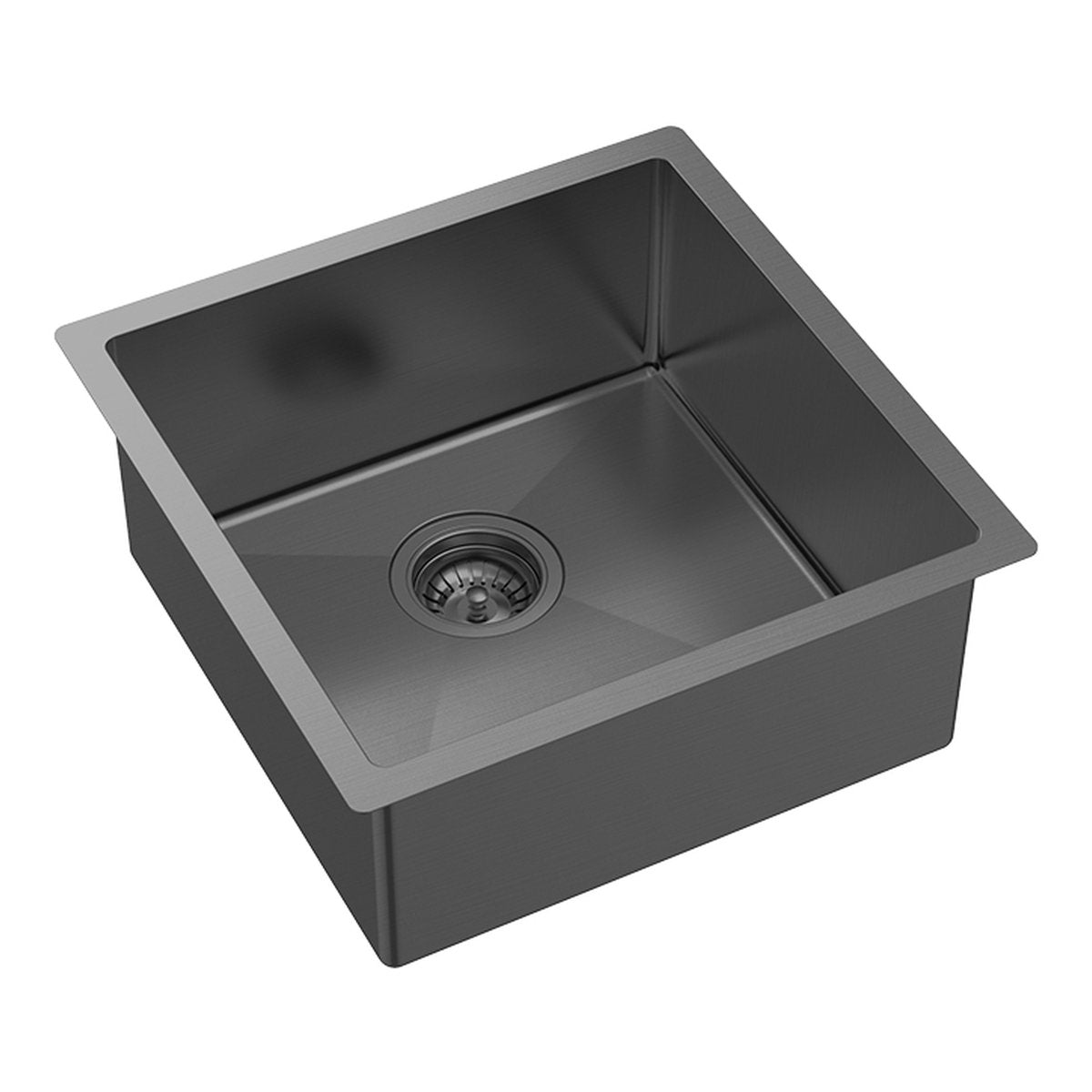 Fienza Hana 32L Single Kitchen Sink, PVD Carbon Metal