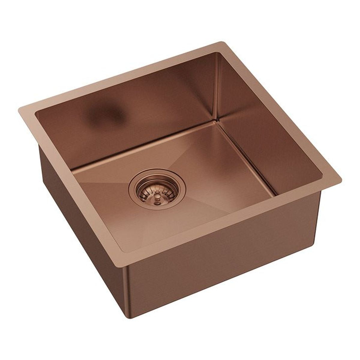 Fienza Hana 32L Single Kitchen Sink, Brushed Copper