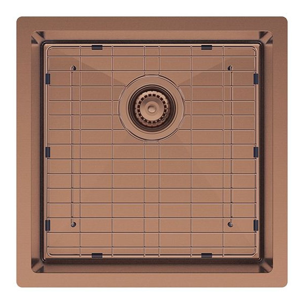 Fienza Hana 32L Single Kitchen Sink, Brushed Copper