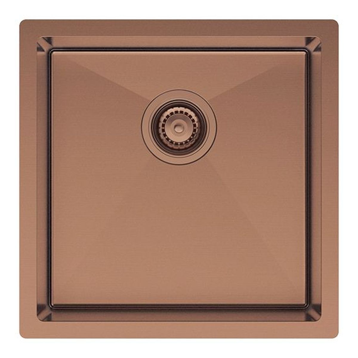 Fienza Hana 32L Single Kitchen Sink, Brushed Copper