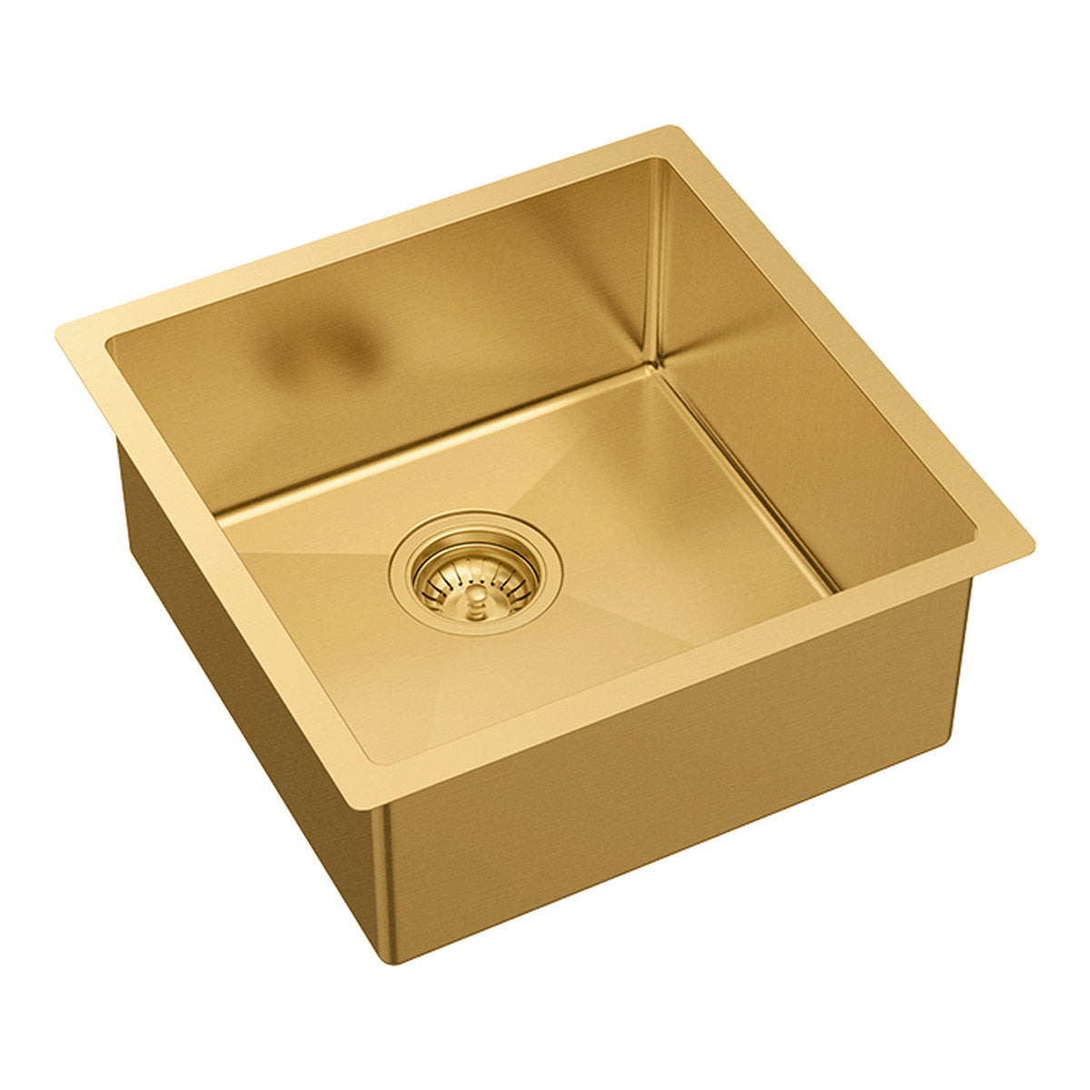 Fienza Hana 32L Single Kitchen Sink, PVD Rugged Brass