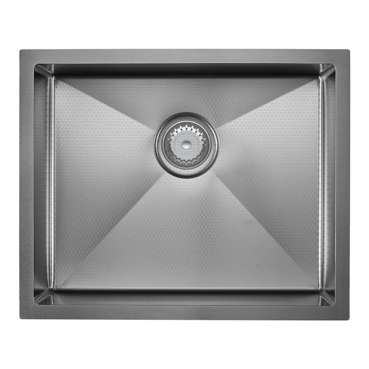 Fienza Hana Anti-Scratch 40L Single Kitchen Sink, PVD Gun Metal