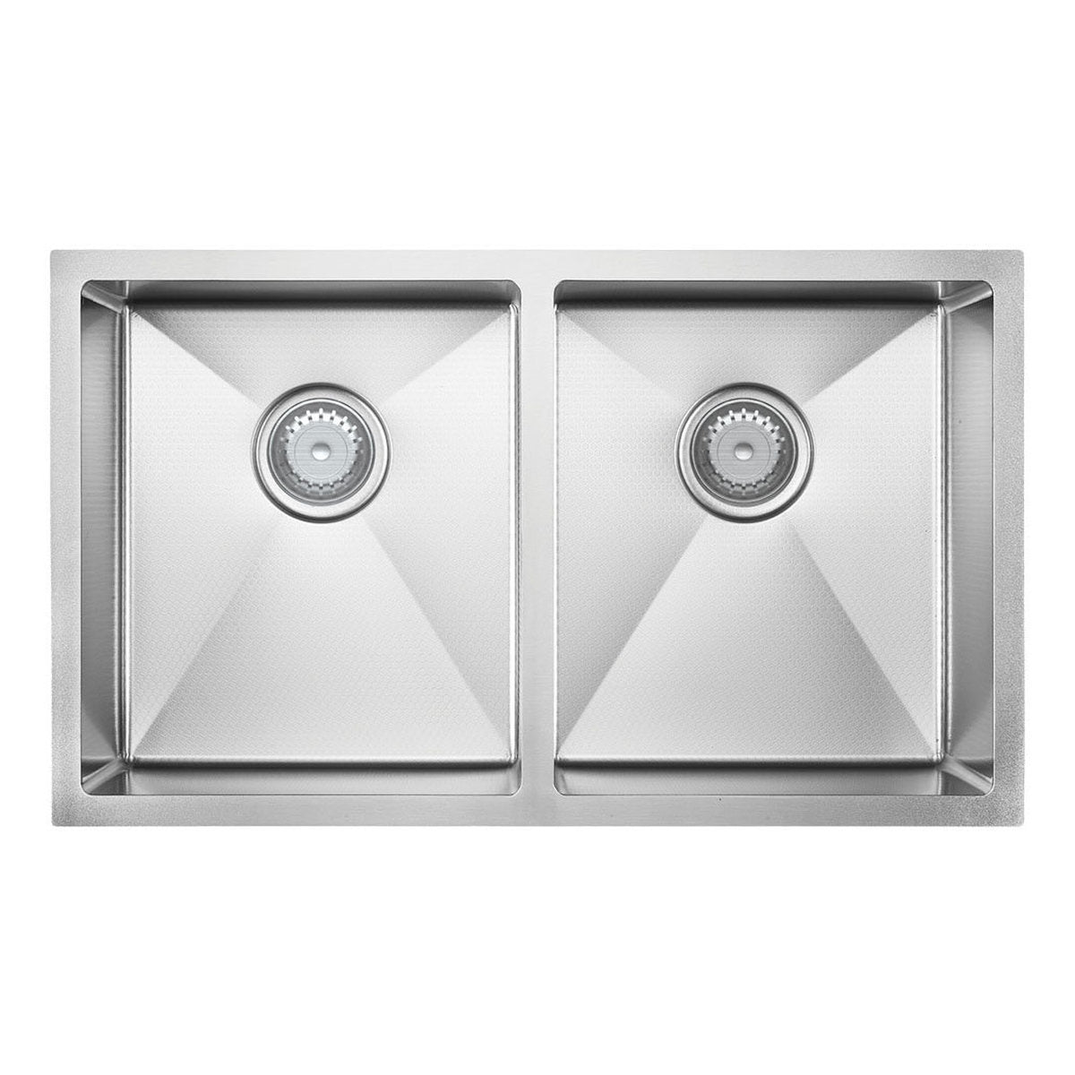 Fienza Hana Anti-Scratch 27L/27L Double Kitchen Sink, Stainless Steel