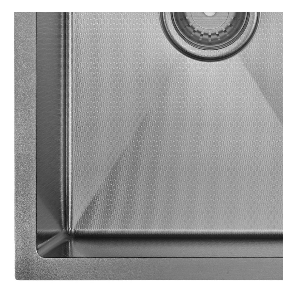 Fienza Hana Anti-Scratch 27L/27L Double Kitchen Sink, PVD Gun Metal