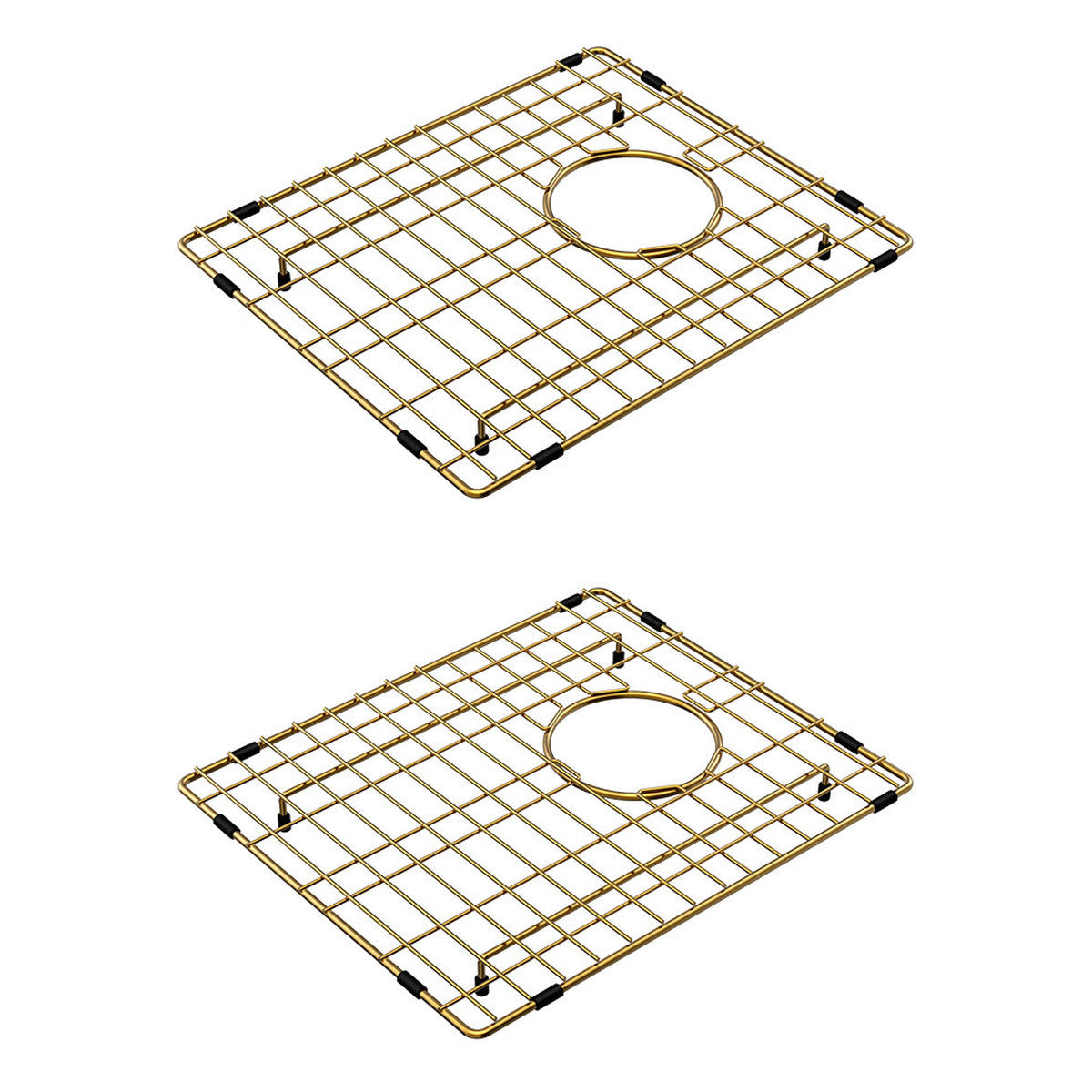 Fienza Hana 27L/27L Double Kitchen Sink, PVD Rugged Brass