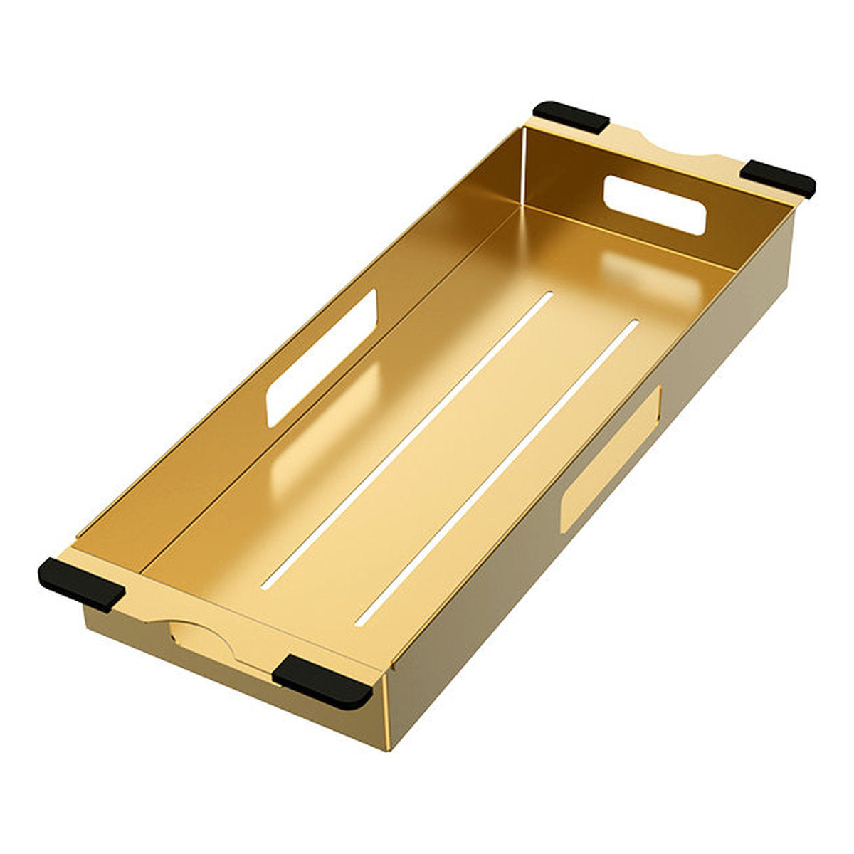 Fienza Hana 27L/27L Double Kitchen Sink, PVD Rugged Brass