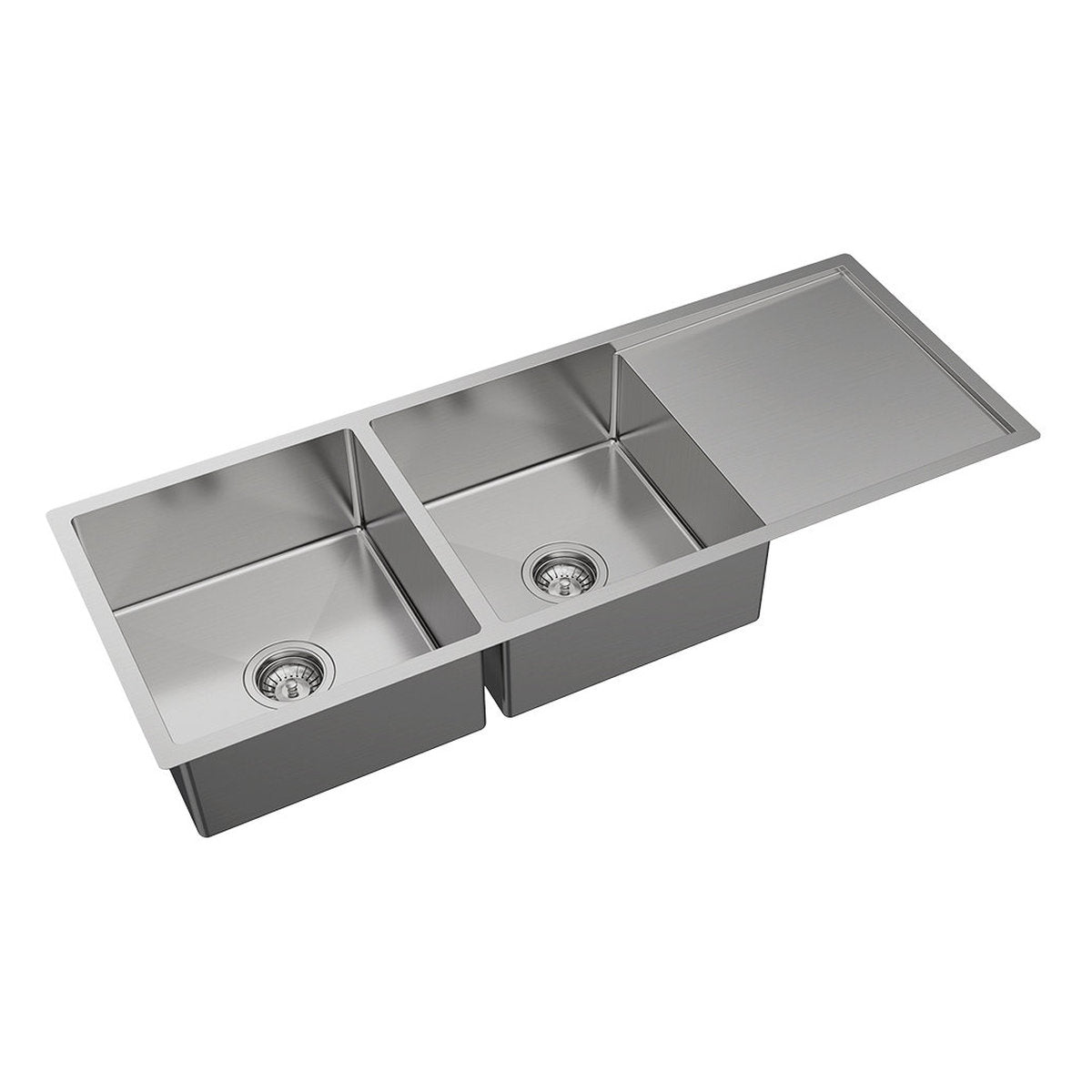 Fienza Hana 29L/29L Double Kitchen Sink with Drainer
