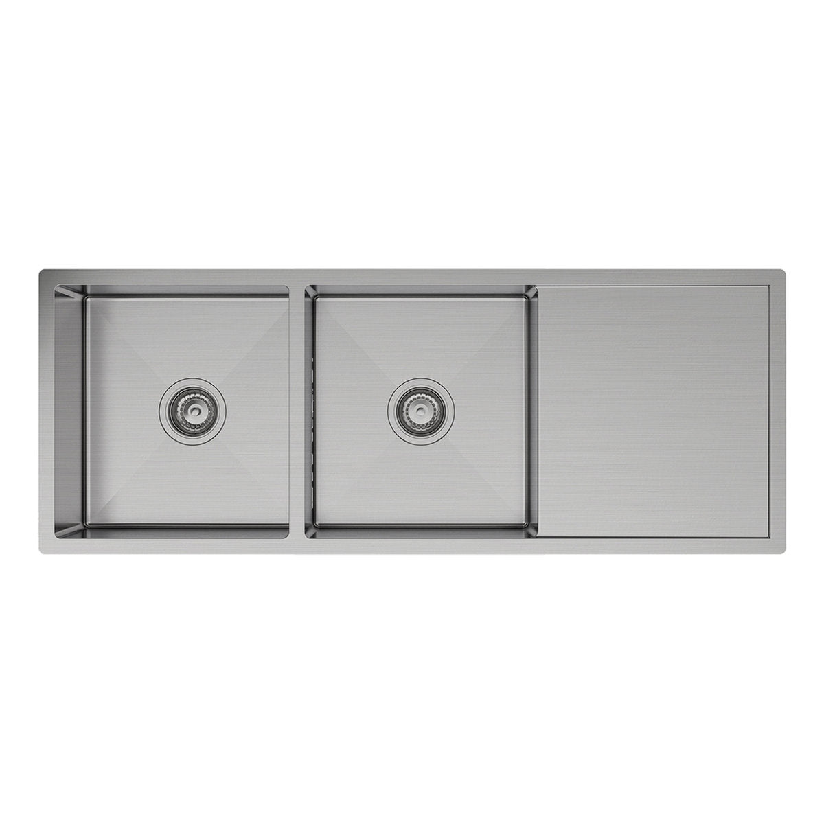 Fienza Hana 29L/29L Double Kitchen Sink with Drainer