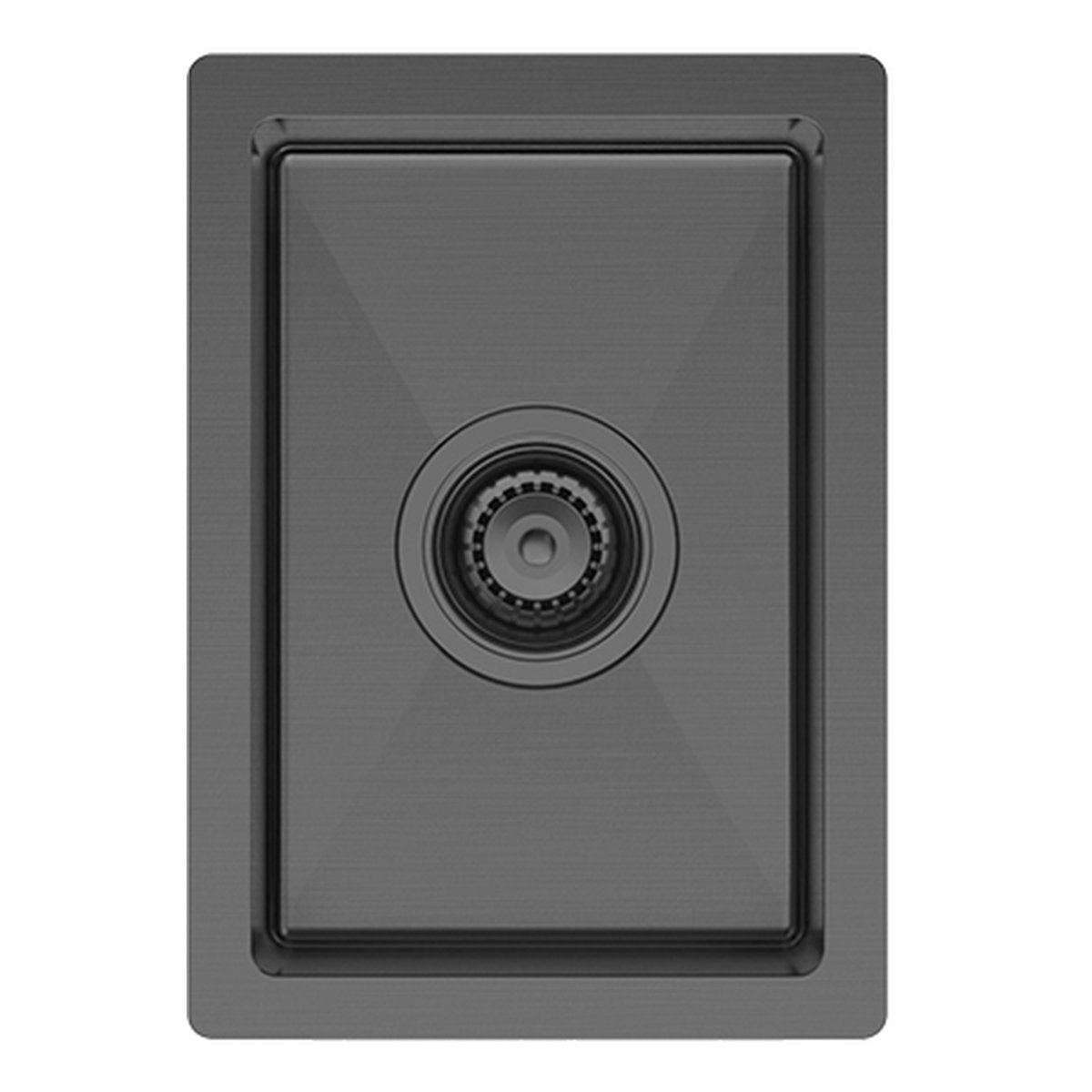 Fienza Hana 10L Single Kitchen Sink, Carbon Metal