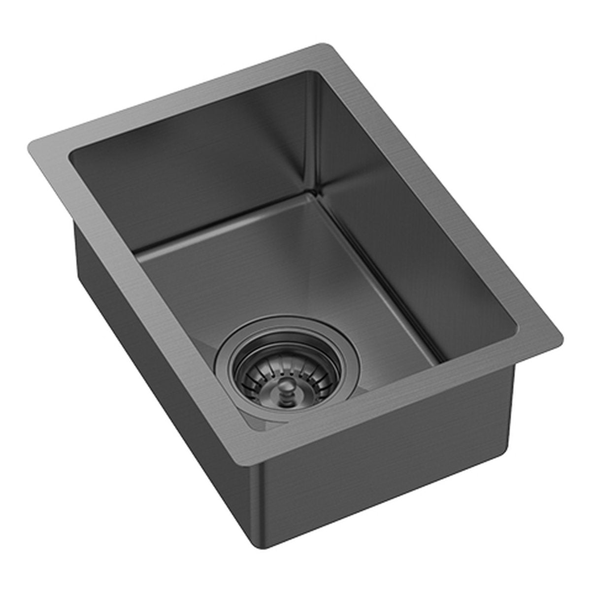 Fienza Hana 10L Single Kitchen Sink, Carbon Metal