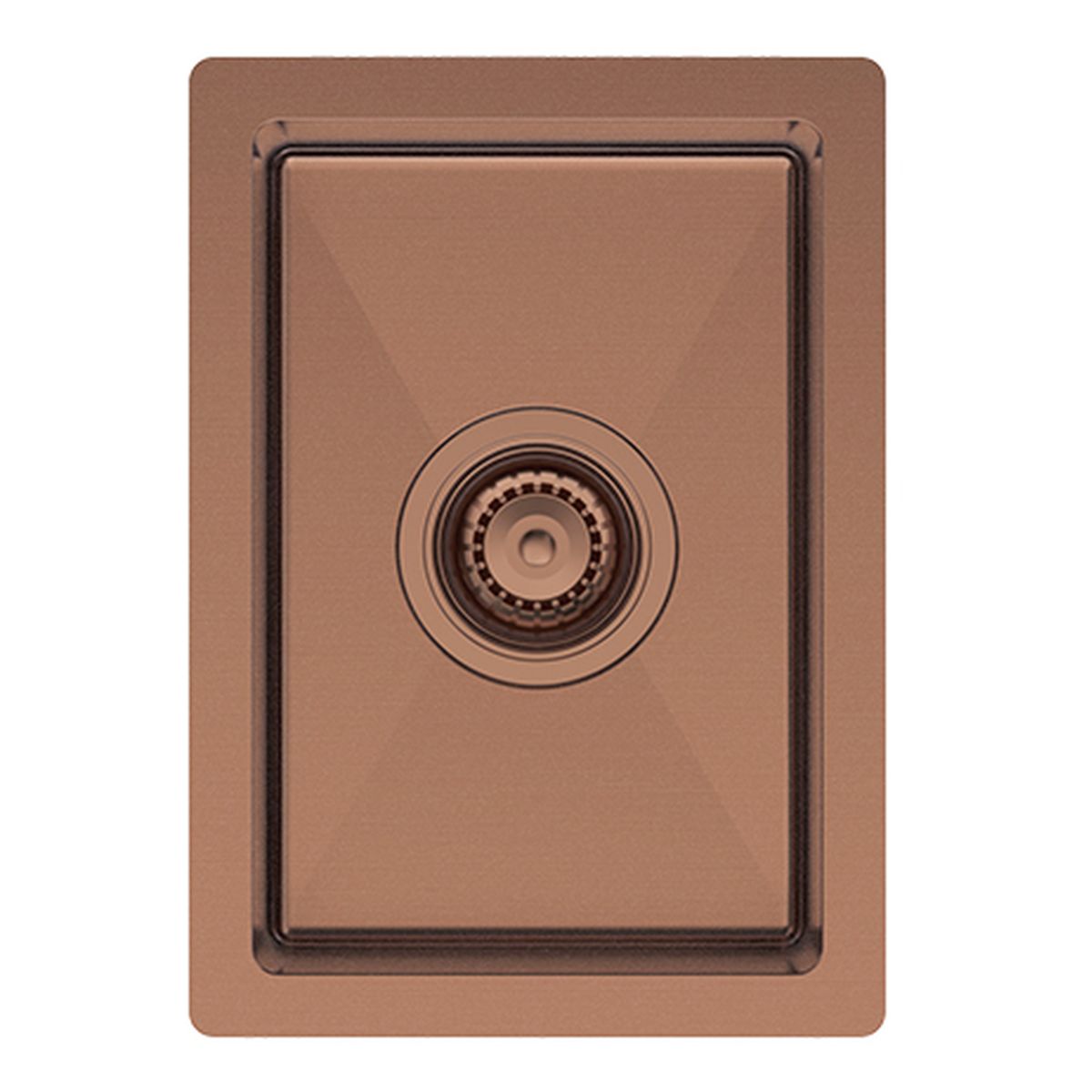 Fienza Hana 10L Single Kitchen Sink, Brushed Copper
