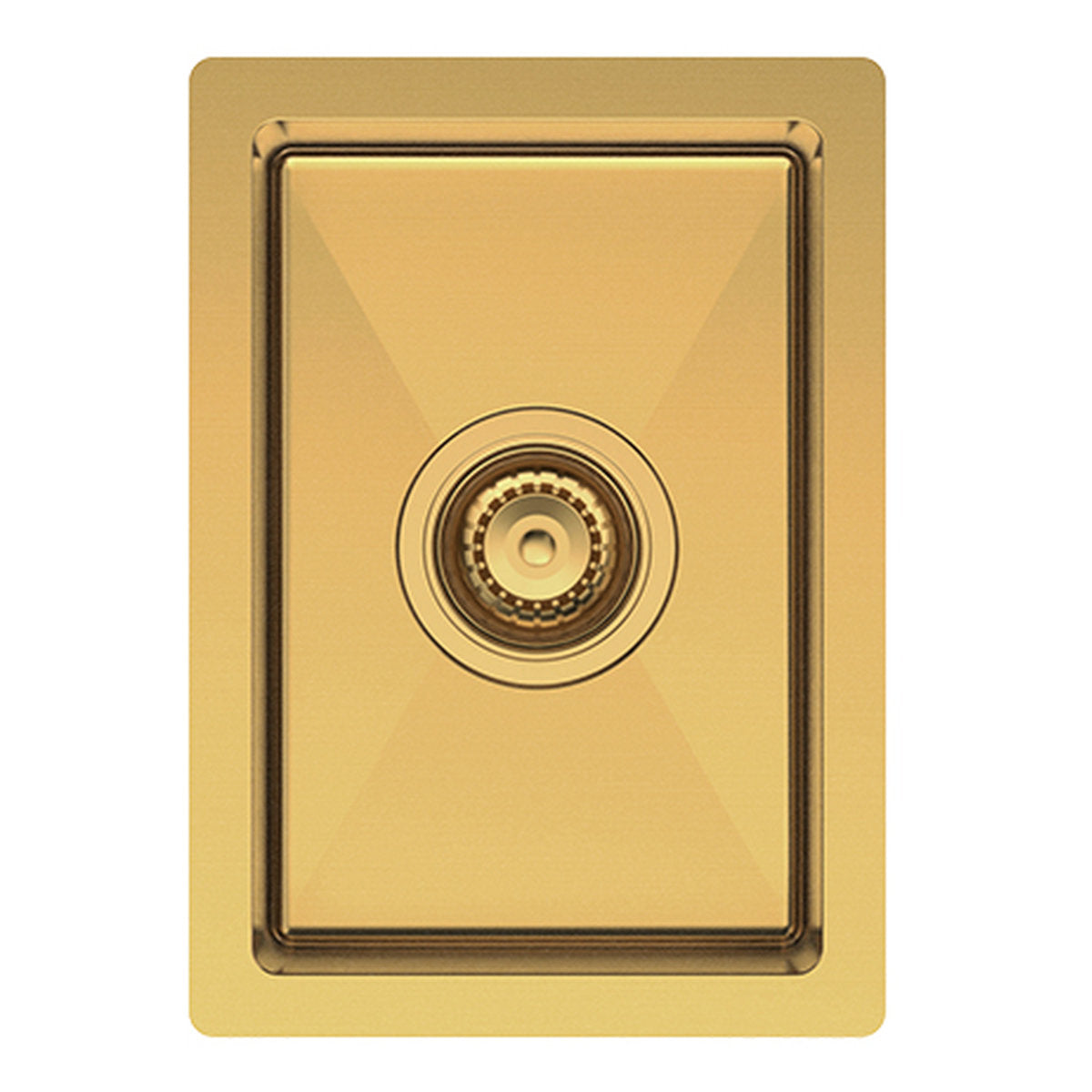 Fienza Hana 10L Single Kitchen Sink, Rugged Brass
