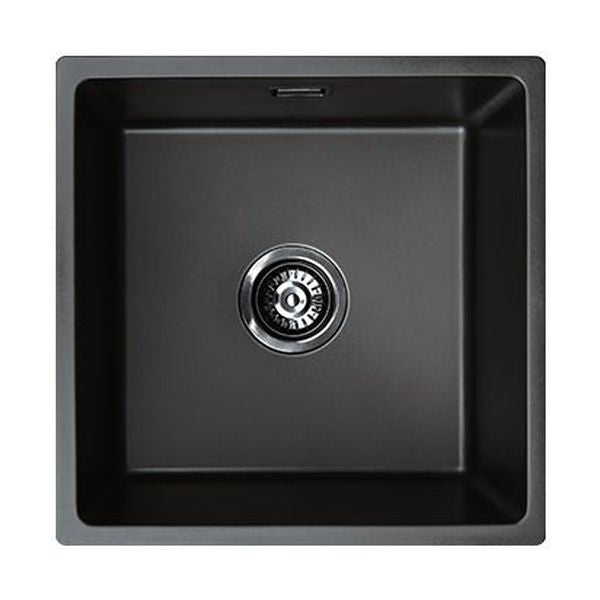 Kuro Granite 29L Single Bowl Kitchen Sink, Matte Black
