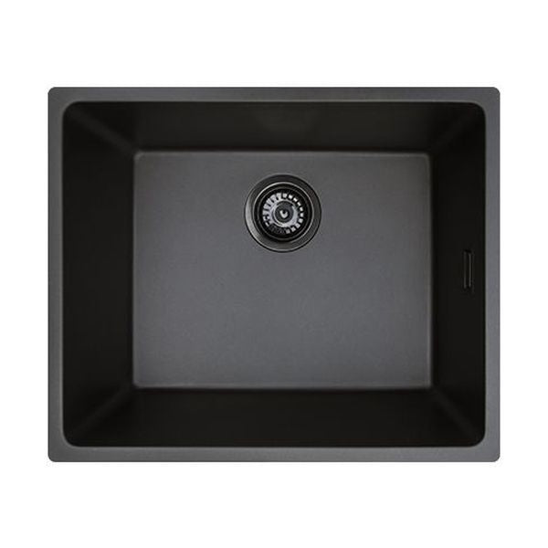 Kuro Granite 38L Single Bowl Kitchen Sink, Matte Black