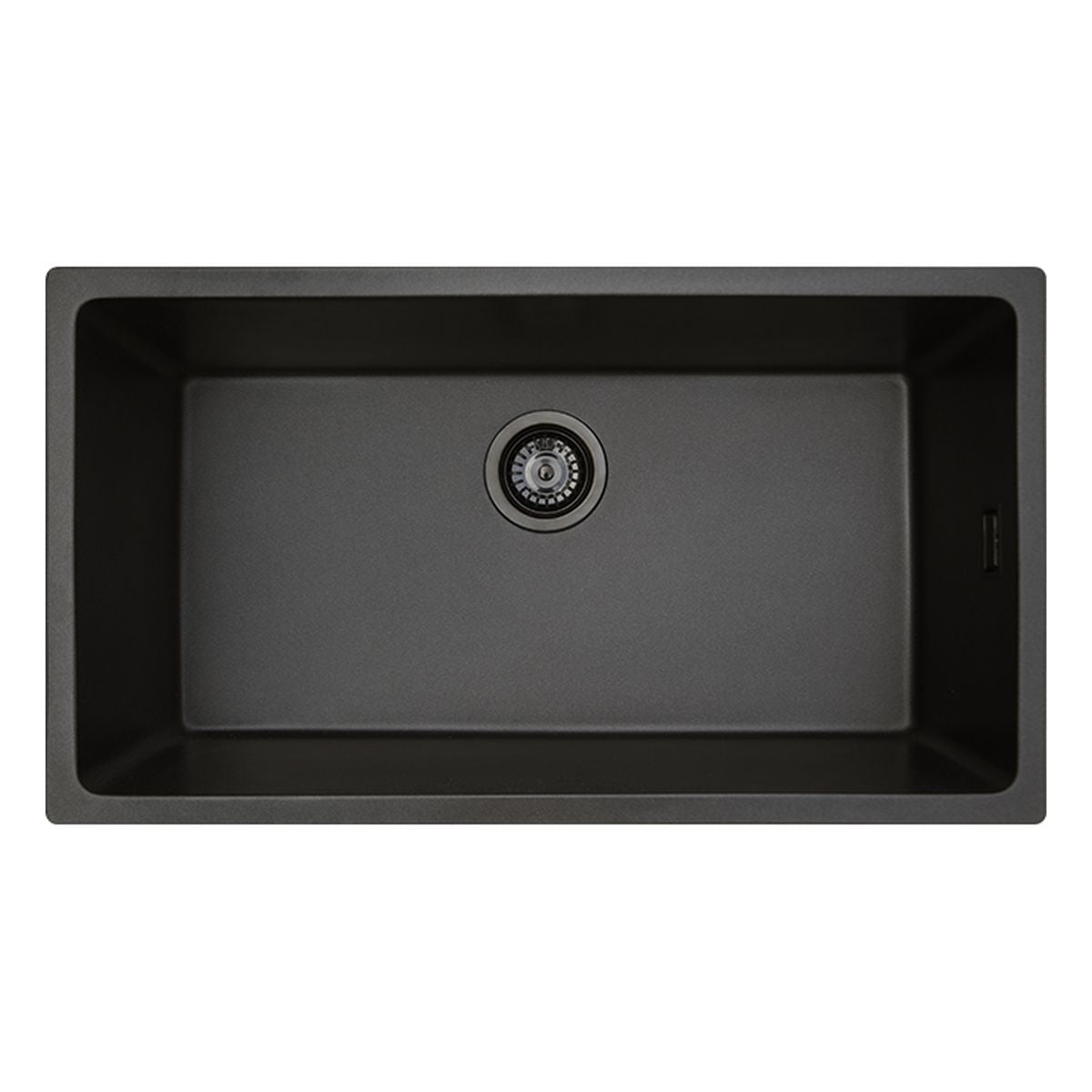 Kuro Granite 49L Single Bowl Kitchen Sink, Matte Black