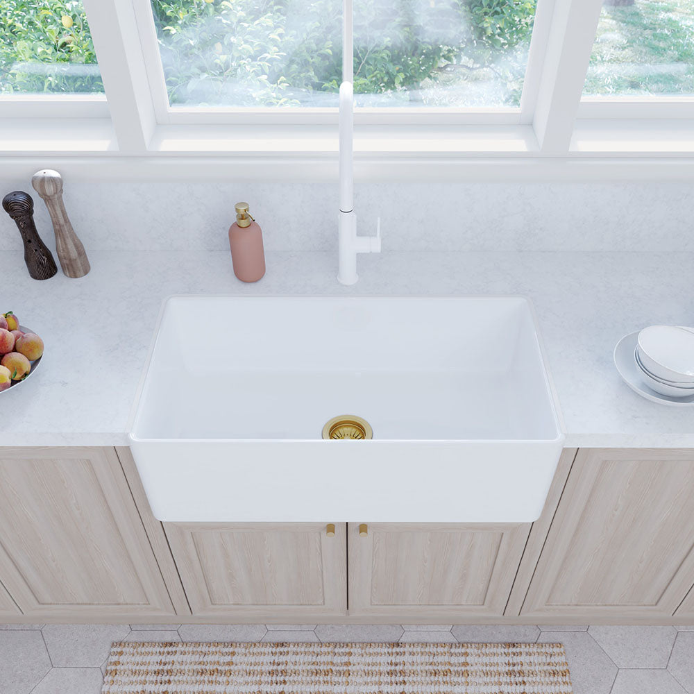 Fienza Olivia Single Butler Sink, Large