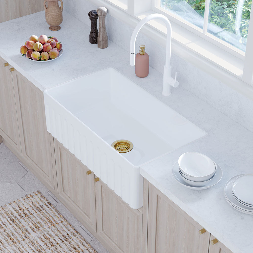 Fienza Olivia Single Butler Sink, Large