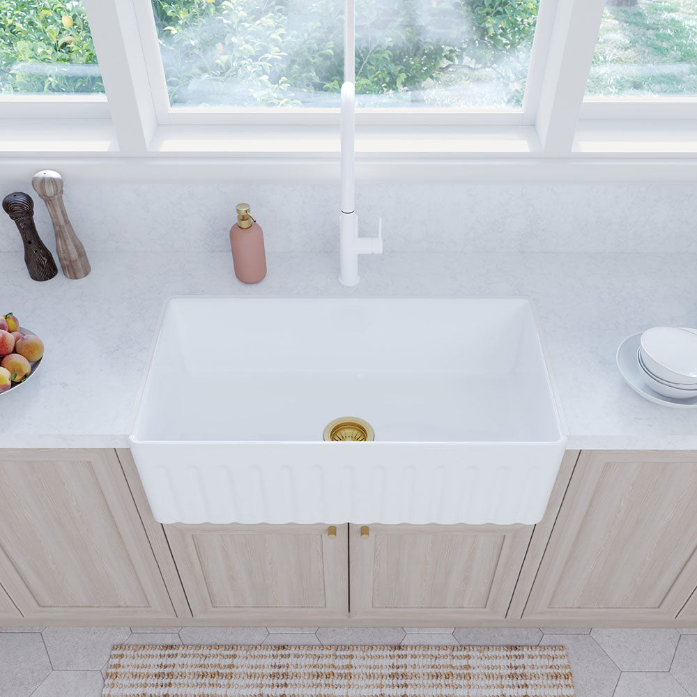 Fienza Olivia Single Butler Sink, Large