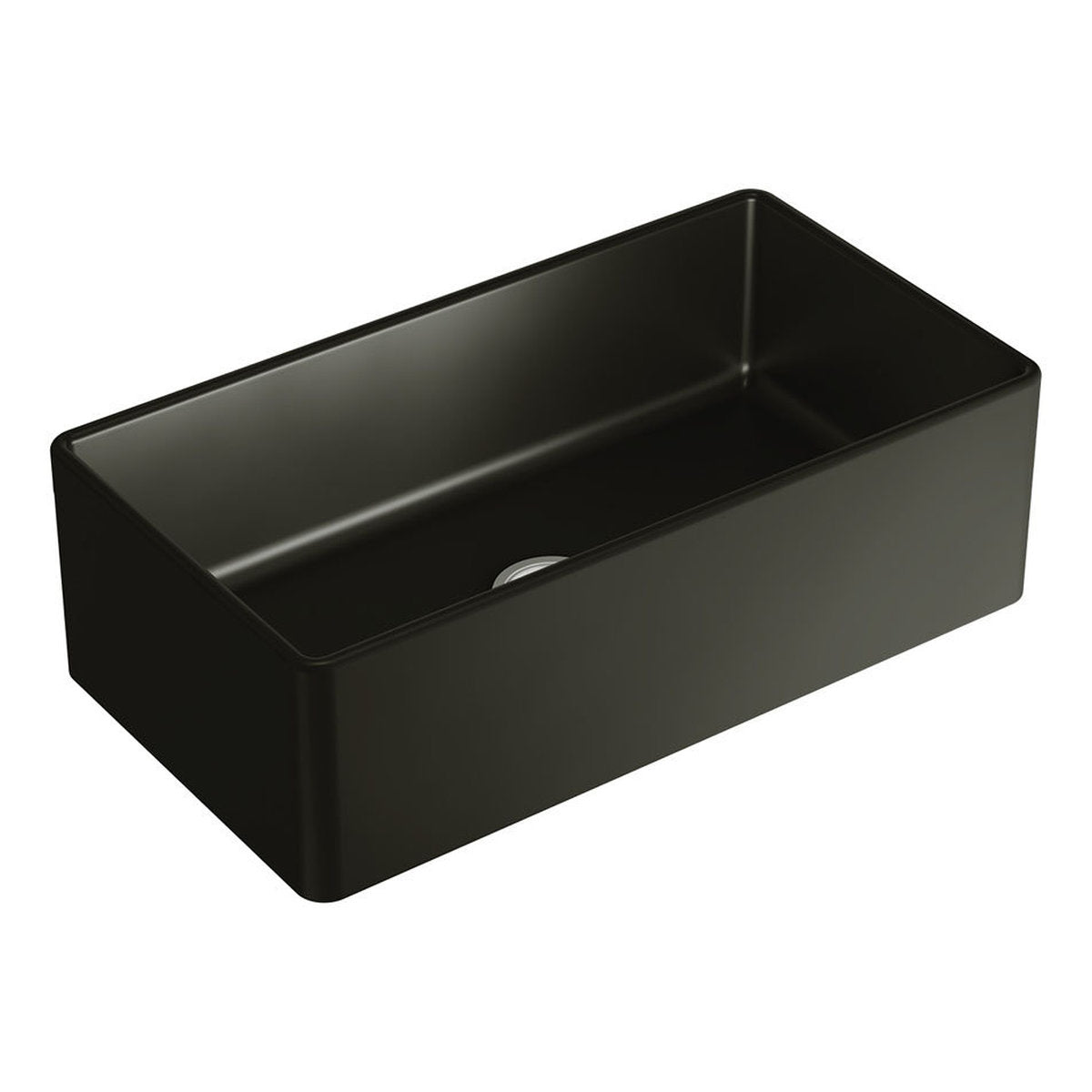 Fienza Benson Single Butler Sink, Large, Matte Black