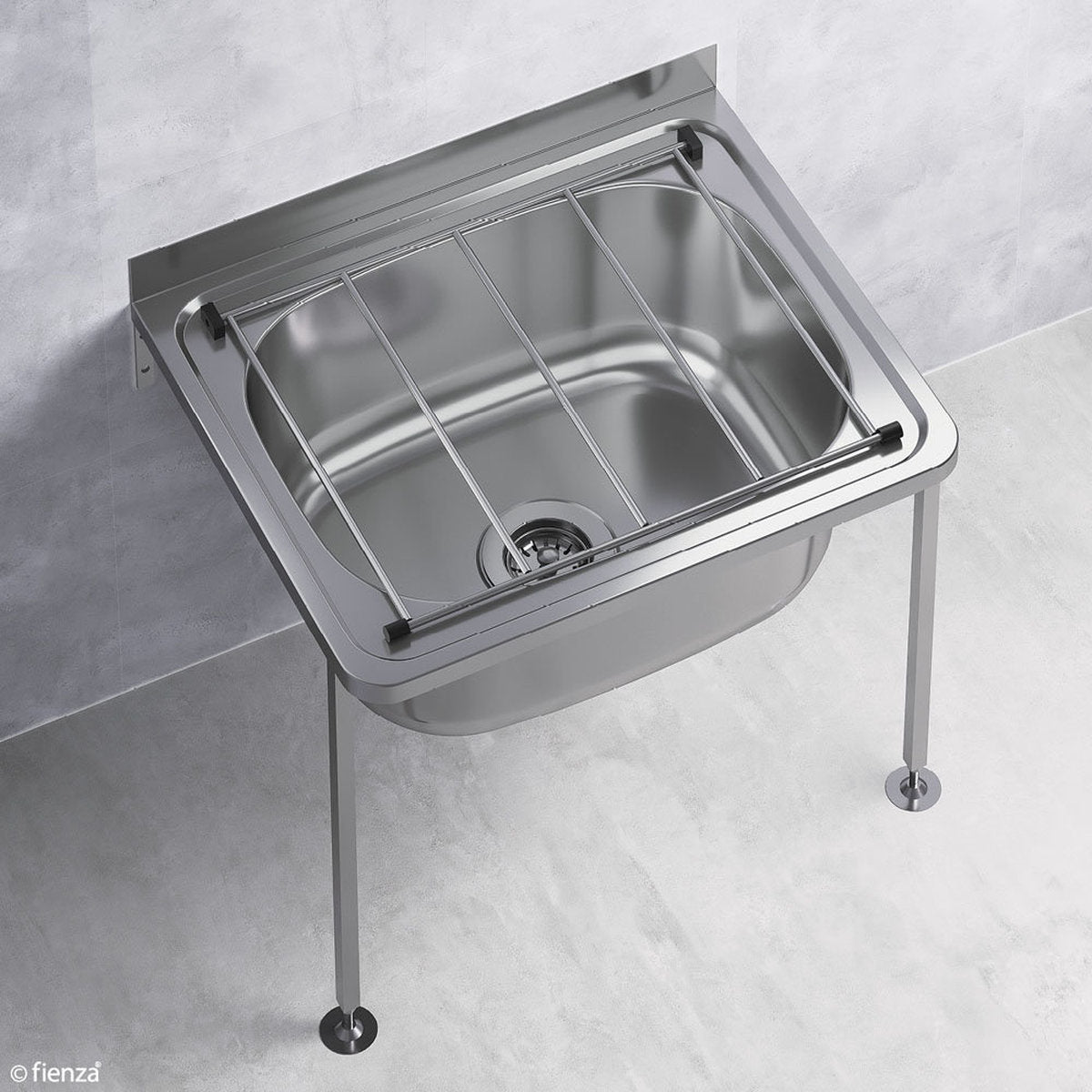 Fienza Cleaners Sink With Floor Legs Kit