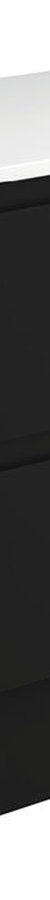 Fienza Amato Satin Black 750 Cabinet On Kickboard, Matte Black Towel Rails