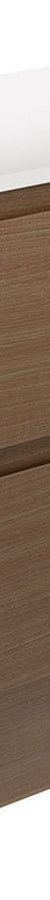Fienza Amato Walnut 750 Cabinet On Kickboard, Matte Black Frames