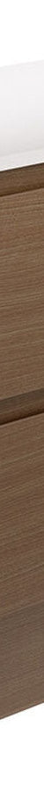 Fienza Amato Walnut 750 Cabinet On Kickboard, Satin White Panels