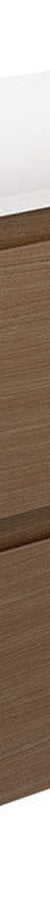 Fienza Amato Walnut 750 Wall Hung Cabinet, Satin White Panels