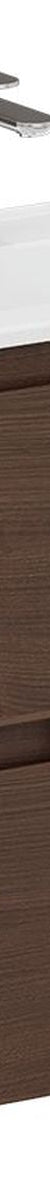 Siska Slim Walnut 750 Wall Hung Vanity, Left Drawers