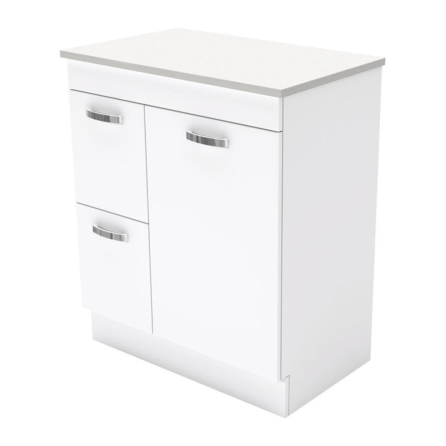 Fienza Unicab 750 Cabinet On Kickboard, Left Hand Drawers