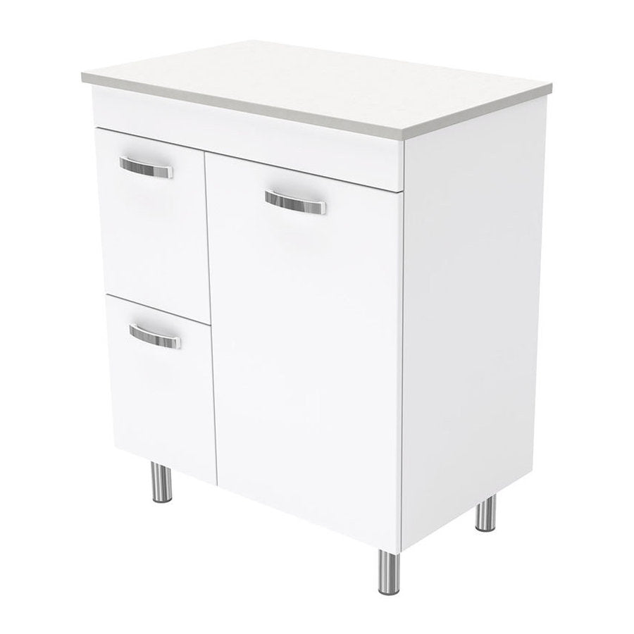 Fienza Unicab 750 Cabinet On Legs, Left Hand Drawers