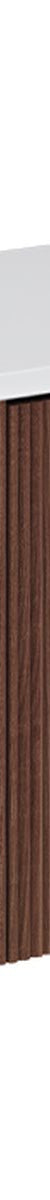 Fienza Minka Curved Walnut 750 Wall Hung Cabinet