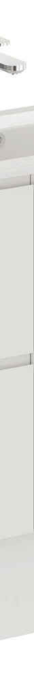 Siska Slim 750 Vanity on Kickboard, Left Drawers - 1 Taphole