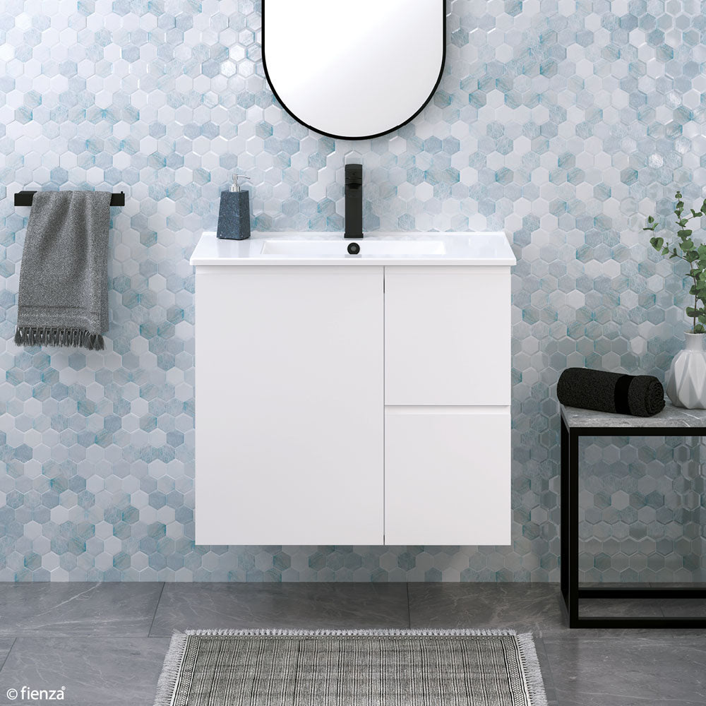 Siska Slim 750 Vanity on Kickboard, Right Drawers - 1 Taphole