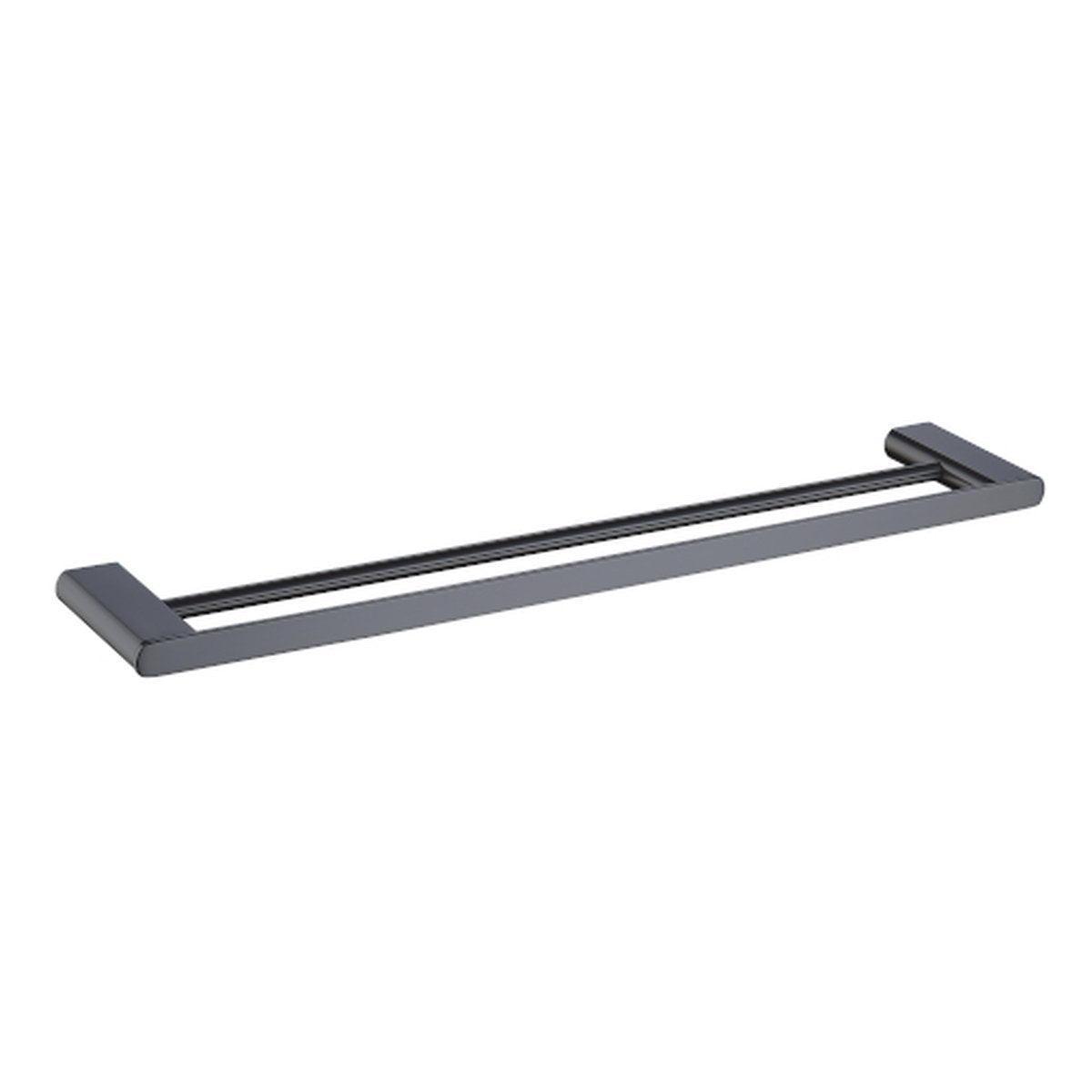 MIllennium Zoya Double Towel Rail 600mm, Gun Metal