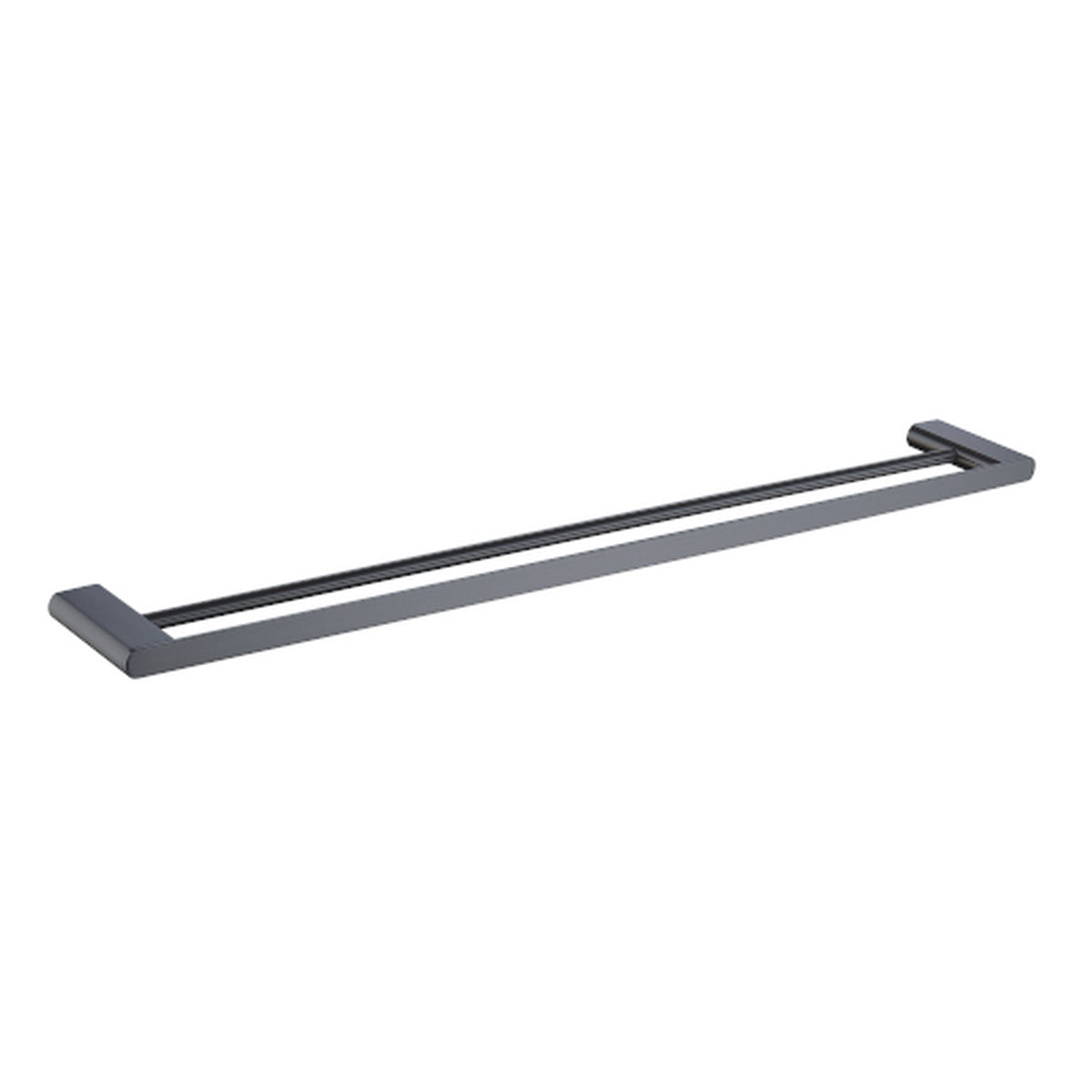 MIllennium Zoya Double Towel Rail 800mm, Gun Metal