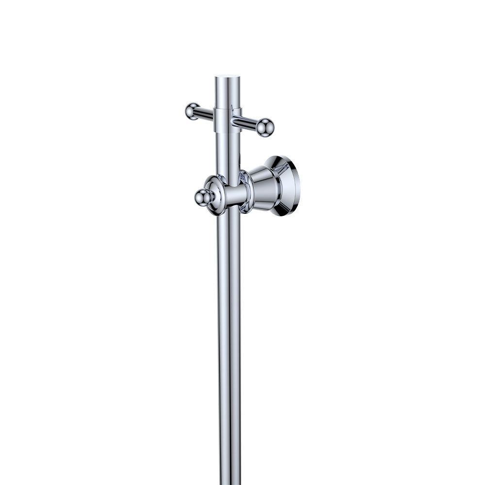 Lillian Vertical Heated Towel Rail, 93 x 1000mm, Chrome