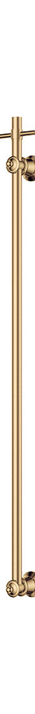 Lillian Vertical Heated Towel Rail, 93 x 1000mm, Urban Brass