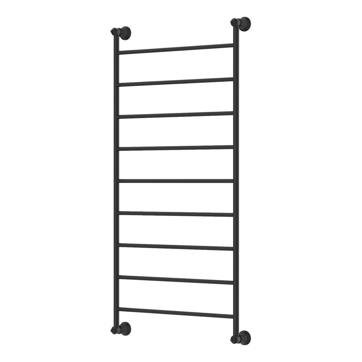 Fienza Lillian Heated Towel Rail, 600x1200mm, Matte Black