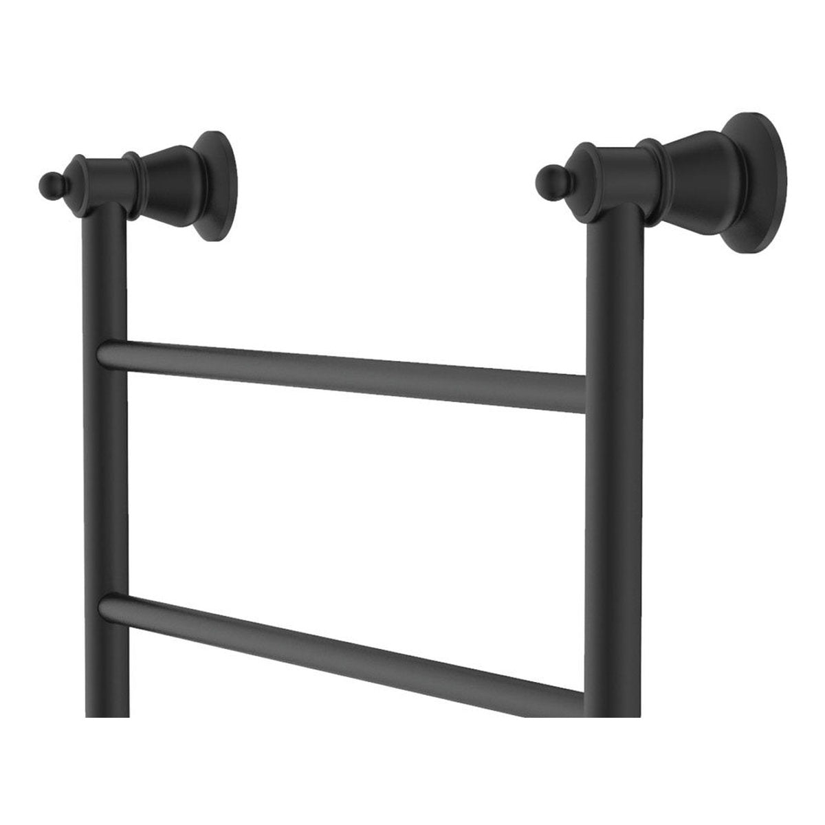 Fienza Lillian Heated Towel Rail, 600x1200mm, Matte Black