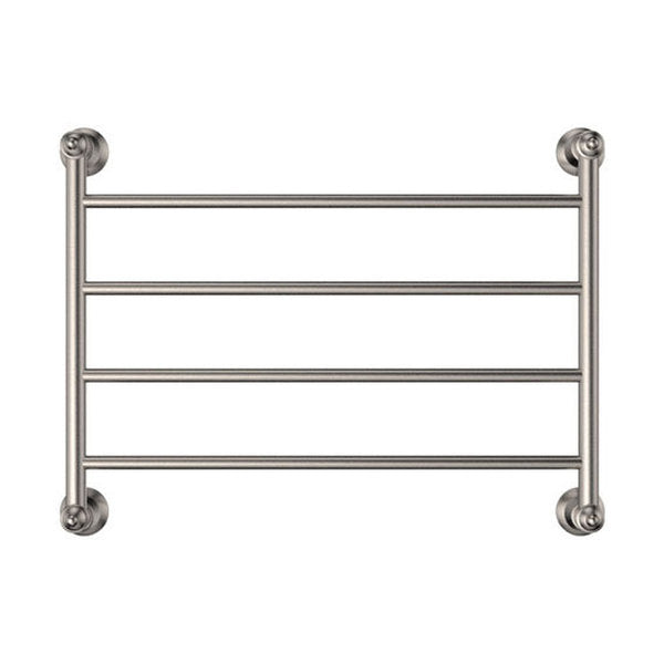 Fienza Lillian Heated Towel Rail, 600x450mm, Brushed Nickel
