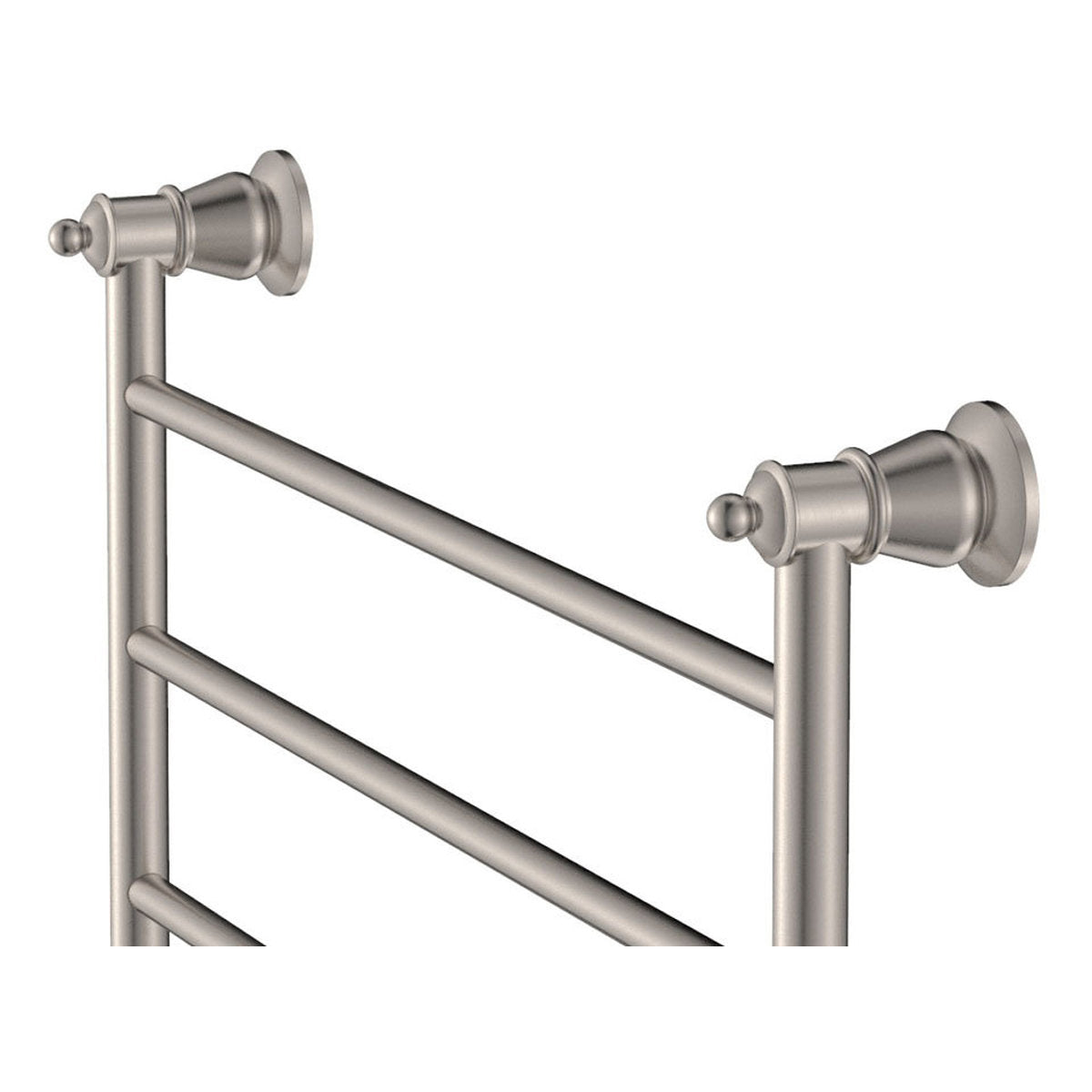 Fienza Lillian Heated Towel Rail, 600x450mm, Brushed Nickel