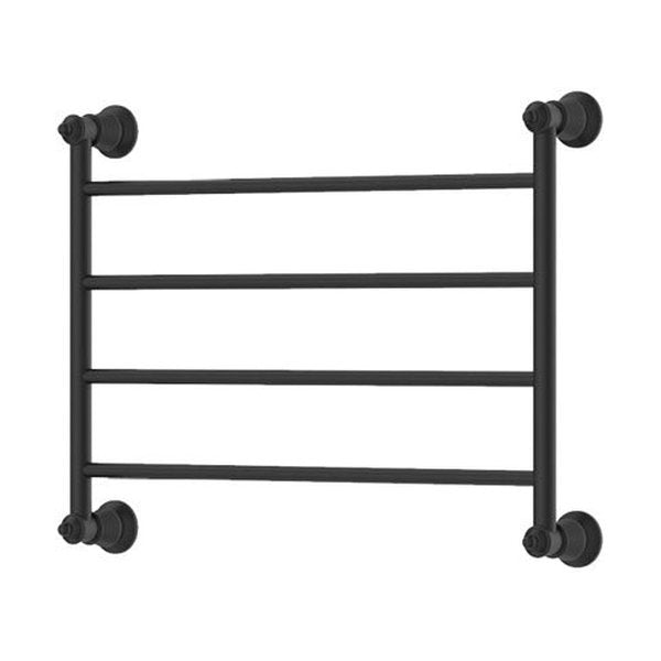 Fienza Lillian Heated Towel Rail, 600x450mm, Matte Black