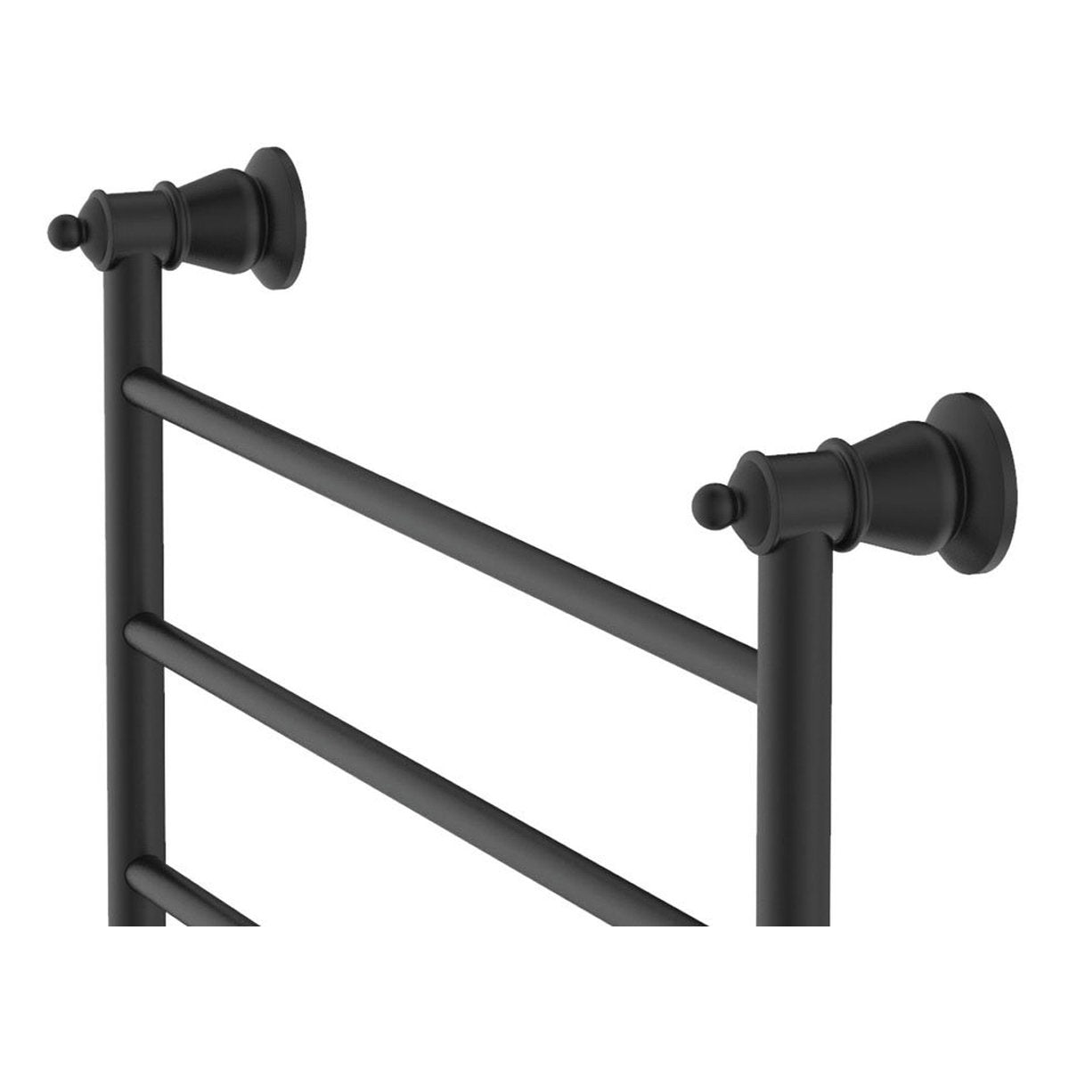 Fienza Lillian Heated Towel Rail, 600x450mm, Matte Black