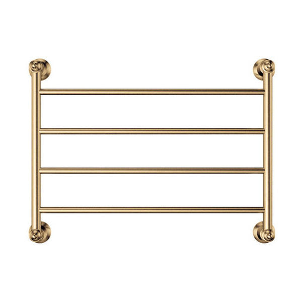 Fienza Lillian Heated Towel Rail, 600x450mm, Urban Brass