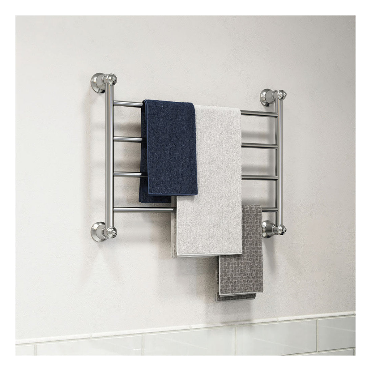 Fienza Lillian Heated Towel Rail, 600x450mm, Chrome