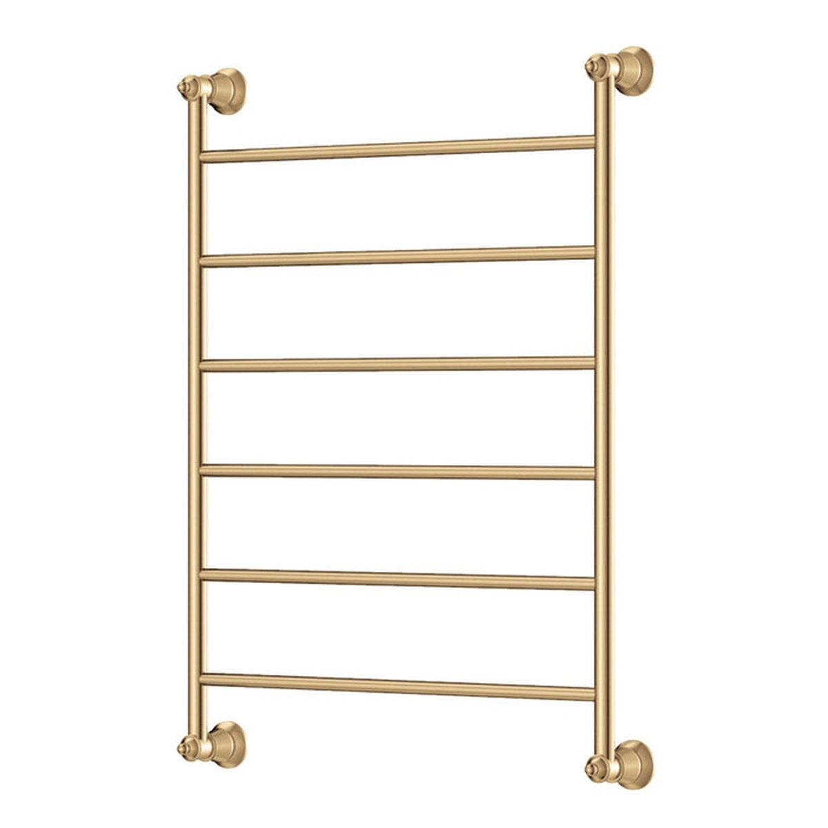 Fienza Lillian Heated Towel Rail, 600 x 800mm, Urban Brass